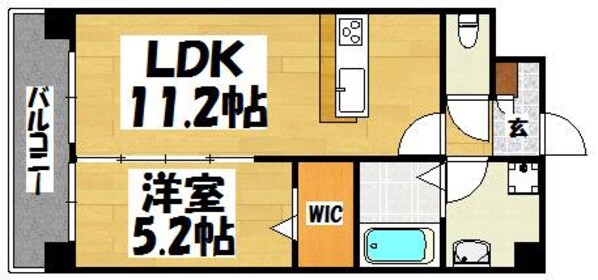 吉塚駅 徒歩6分 4階の物件間取画像
